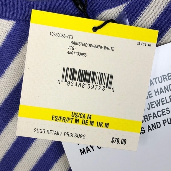 NEW Anne Klein Striped Knit Pullover Top - Picture 5 of 7